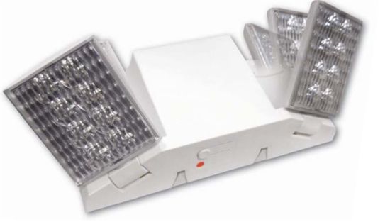 Dual Head LED Emergency Light with Battery Backup